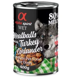 Alpha Spirit Dog Meatballs 6 x 400 g