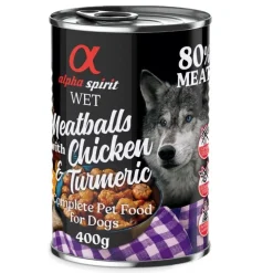 Alpha Spirit Dog Meatballs 6 x 400 g