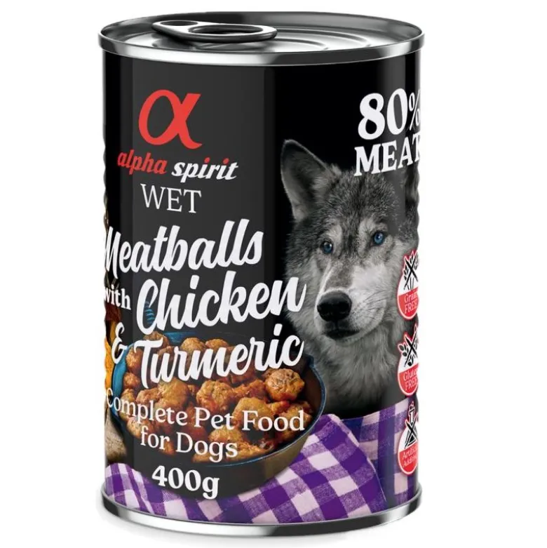 Alpha Spirit Dog Meatballs 6 x 400 g