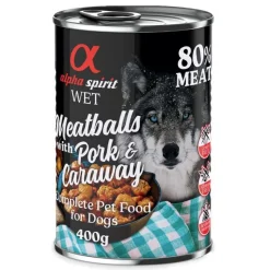 Alpha Spirit Dog Meatballs 6 x 400 g