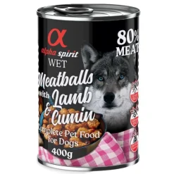 Alpha Spirit Dog Meatballs 6 x 400 g