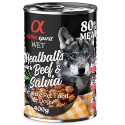 Alpha Spirit Dog Meatballs 6 x 400 g