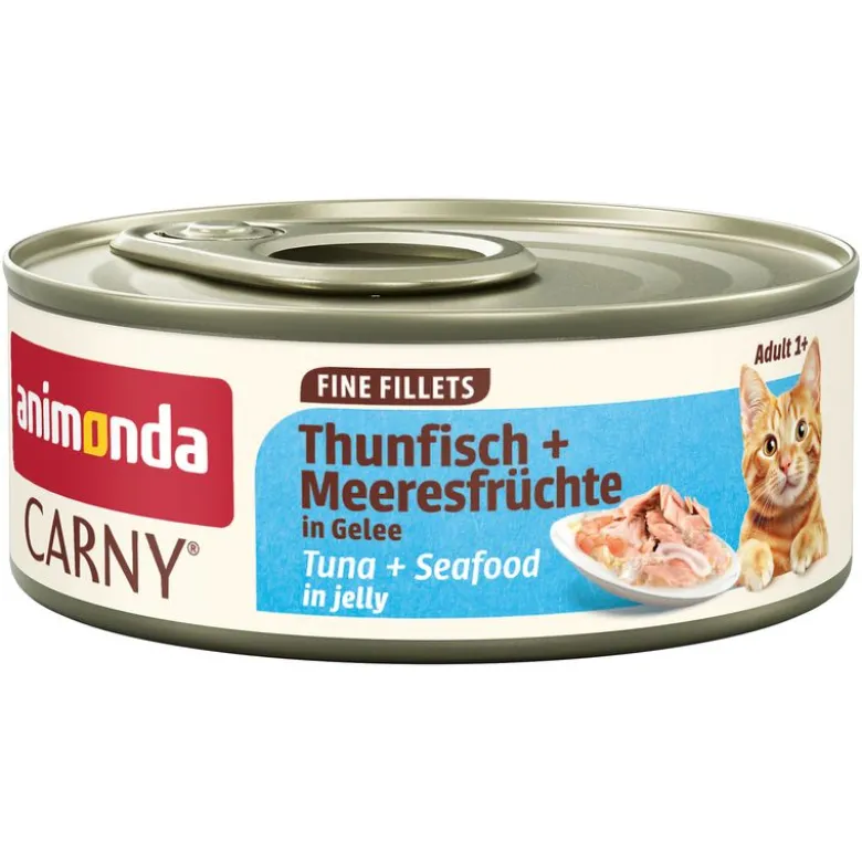 animonda Carny Adult Fine Fillets hyytelössä 12 x 60 g