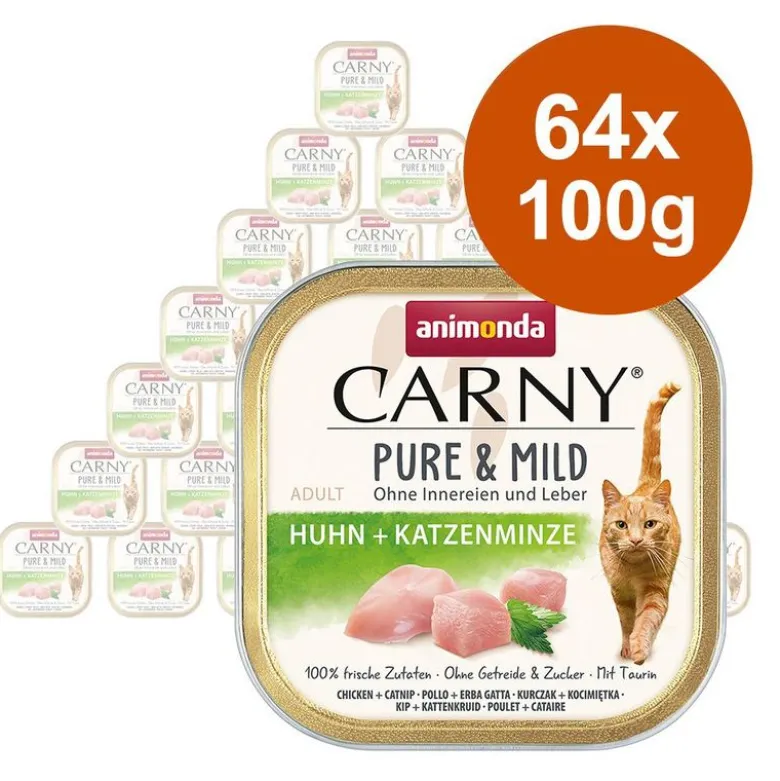 Animonda Carny Adult Pure & Mild -säästöpakkaus 64 x 100 g