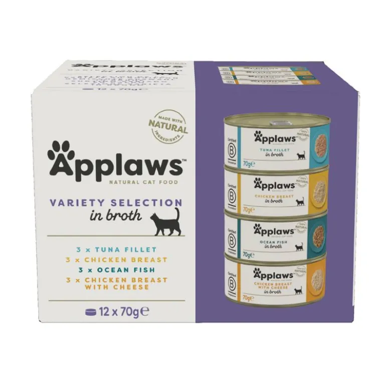 Applaws Adult -purkkilajitelmat 12 x 70 g
