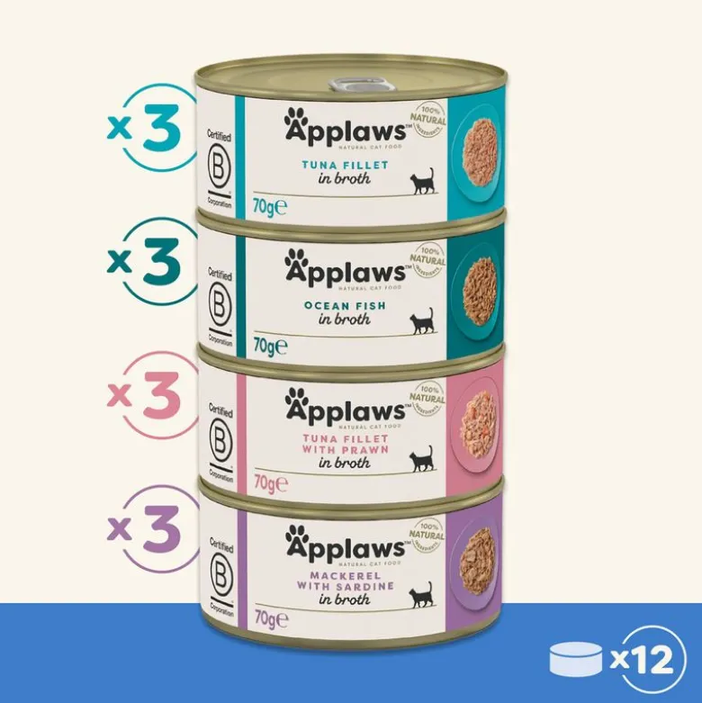 Applaws Adult -purkkilajitelmat 12 x 70 g