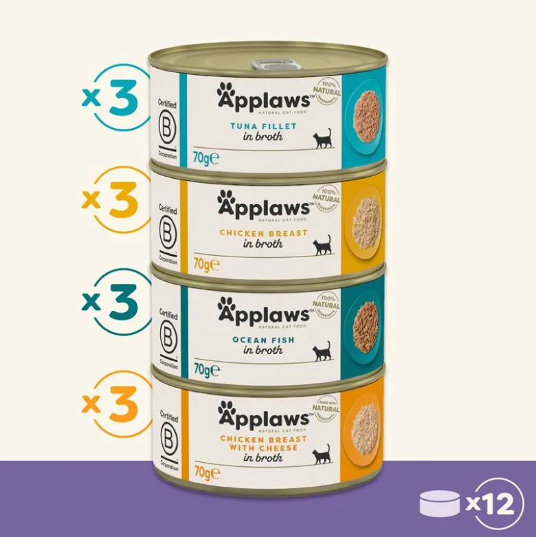 Applaws Adult -purkkilajitelmat 12 x 70 g