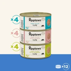 Applaws Adult -purkkilajitelmat 12 x 70 g