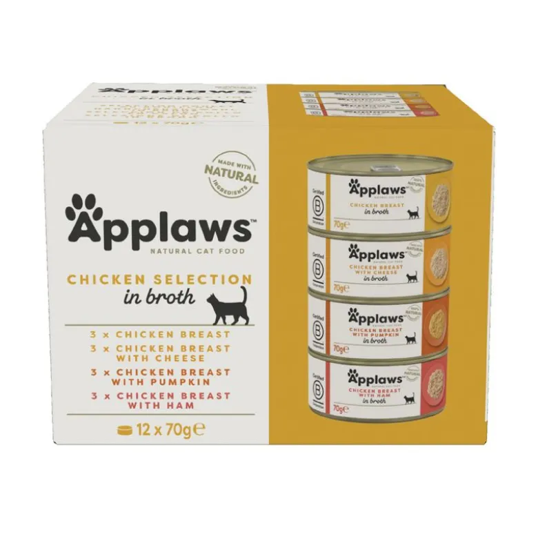 Applaws Adult -purkkilajitelmat 12 x 70 g