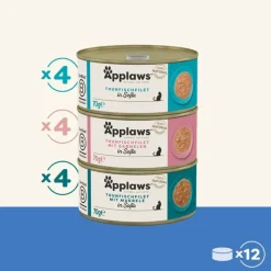Applaws Cat in Sauce -säästöpakkaus 12 x 70 g
