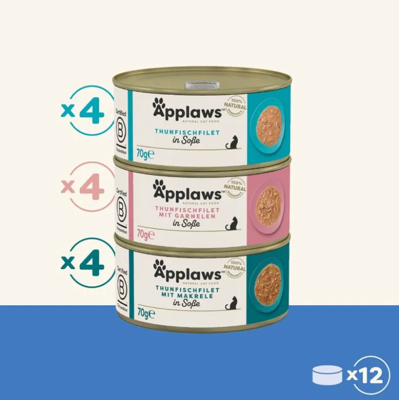 Applaws Cat in Sauce -säästöpakkaus 12 x 70 g