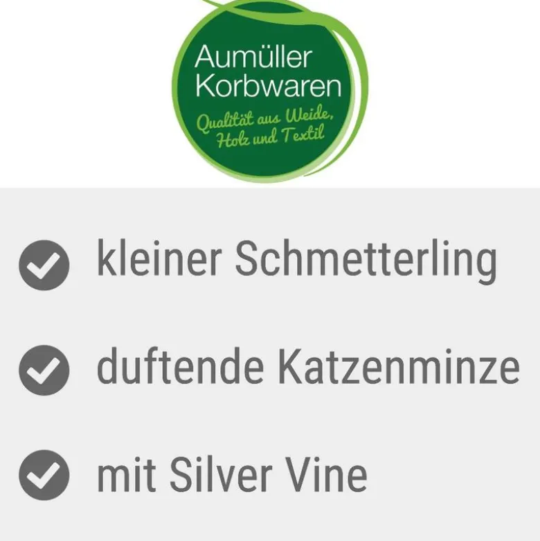 Aumüller Viola-perhonen kissan kissanminttulelu