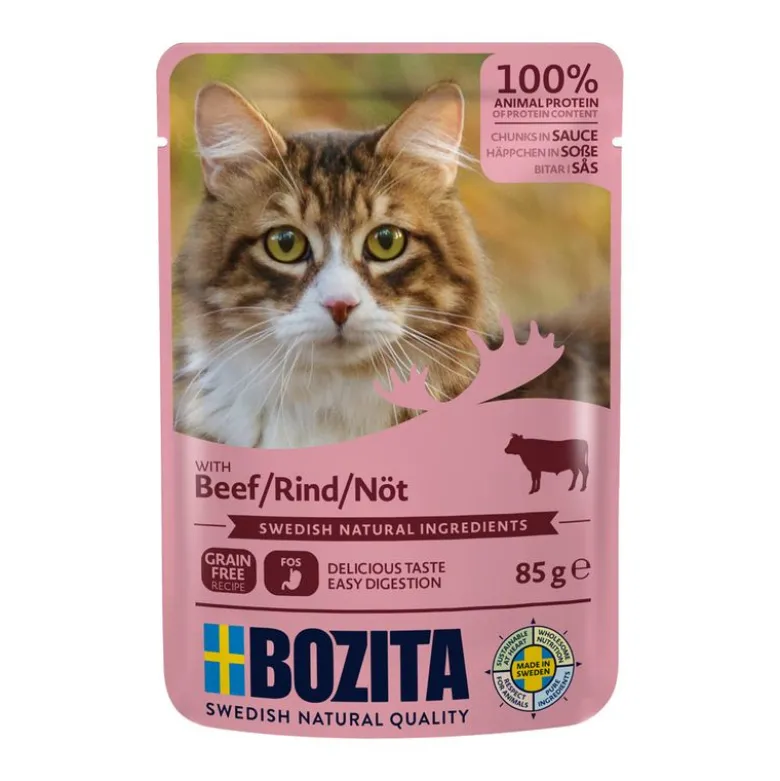 Bozita Chunks in Gravy Pouch -säästöpakkaus 24 x 85 g