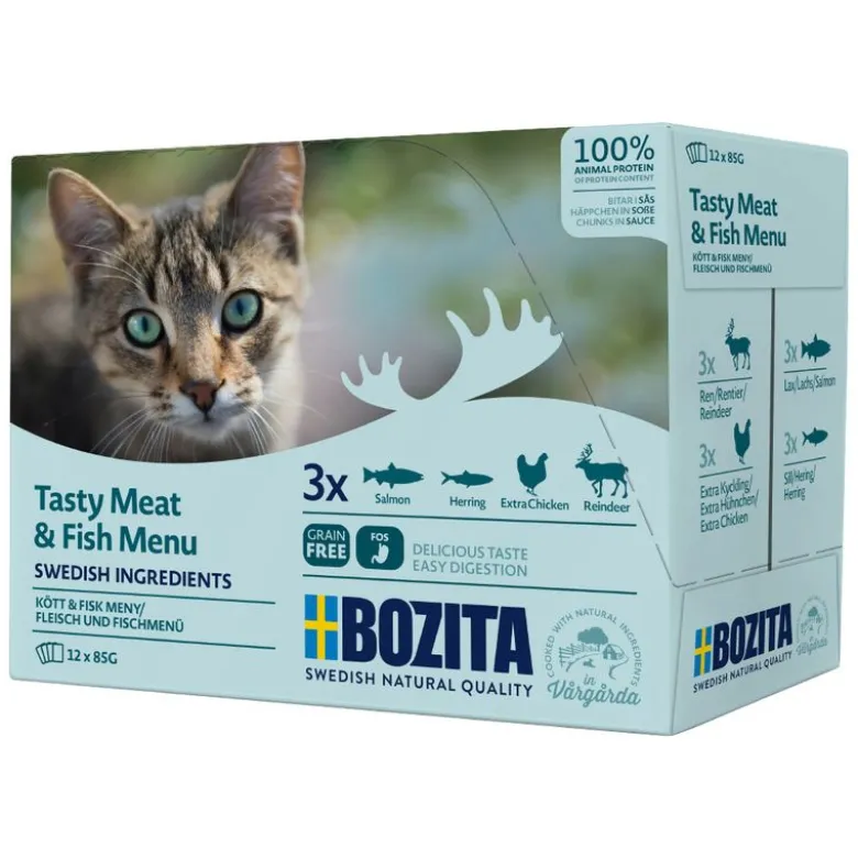 Bozita Chunks in Gravy Pouch -säästöpakkaus 24 x 85 g
