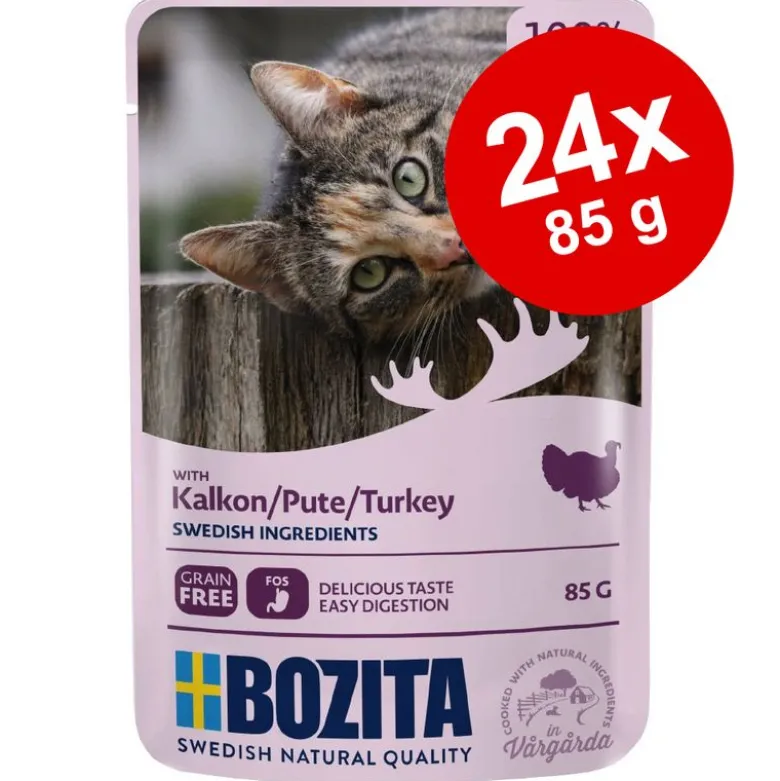 Bozita Chunks in Gravy Pouch -säästöpakkaus 24 x 85 g