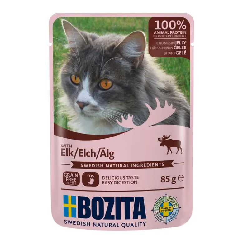 Bozita Chunks in Jelly Pouch -säästöpakkaus 24 x 85 g