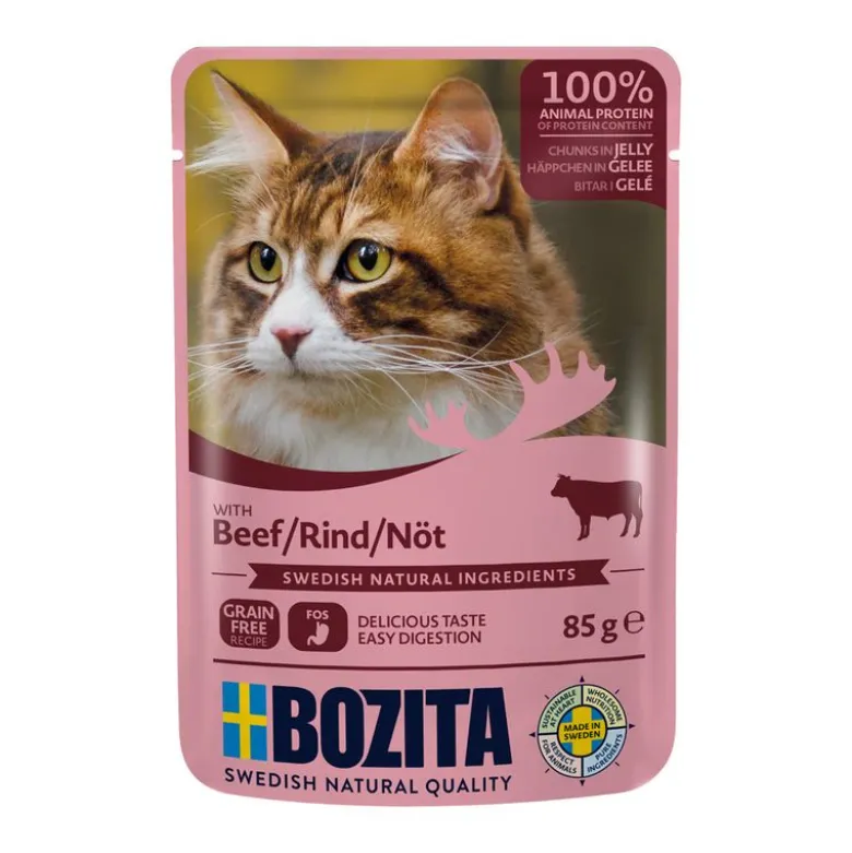 Bozita Chunks in Jelly Pouch -säästöpakkaus 24 x 85 g