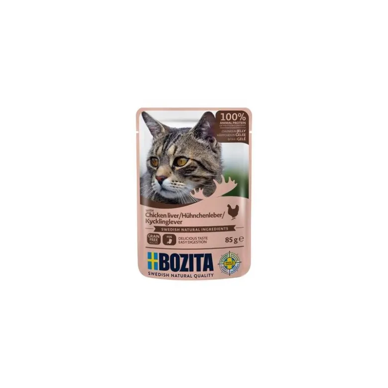 Bozita Chunks in Jelly Pouch -säästöpakkaus 24 x 85 g