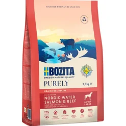 Bozita Dog Purely Adult Large Grain Free lohi & nauta