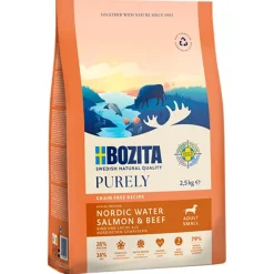 Bozita Dog Purely Adult Small Grain Free lohi & nauta