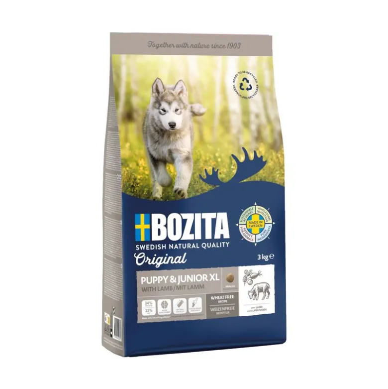 Bozita Original Puppy & Junior XL lammas - vehnätön