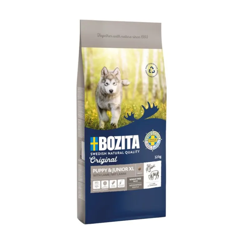 Bozita Original Puppy & Junior XL lammas - vehnätön