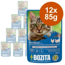 Bozita Paloja kastikkeessa Sterilised 12 x 85 g