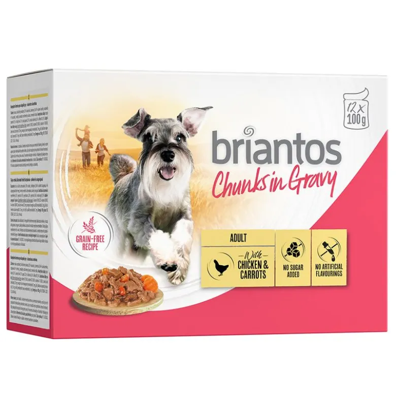 Briantos Chunks in Gravy -säästöpakkaus 48 x 100 g