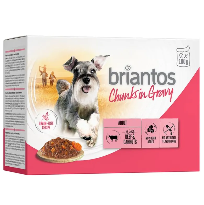 Briantos Chunks in Gravy -säästöpakkaus 48 x 100 g