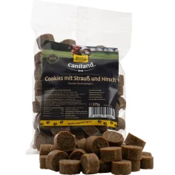 Caniland-strutsin- ja peuranlihakeksit