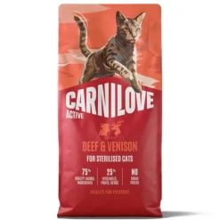 Carnilove Active Adult Sterilised nauta ja riistanliha