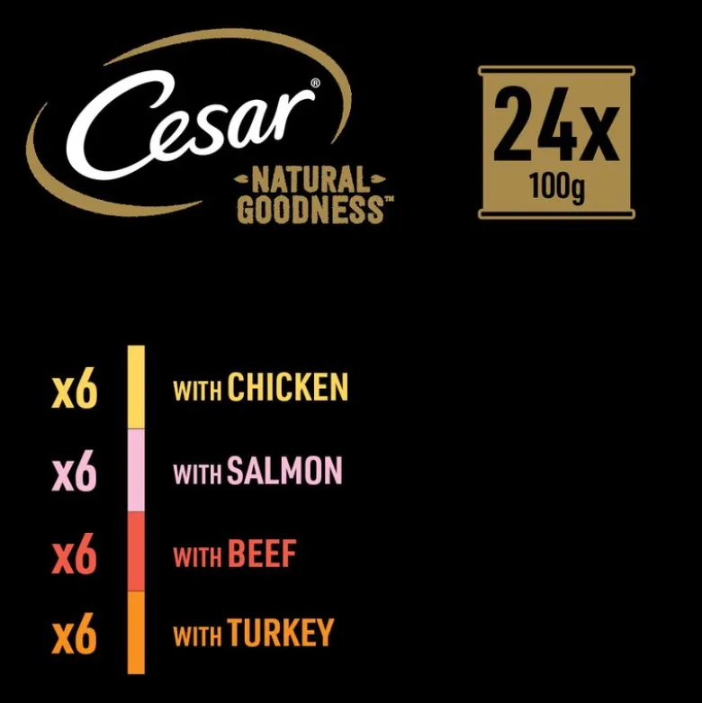 Cesar Natural Goodness Superfoods viljaton 24 x 100 g