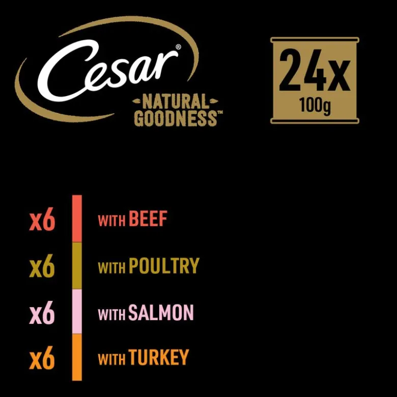 Cesar Natural Goodness Superfoods viljaton 24 x 100 g