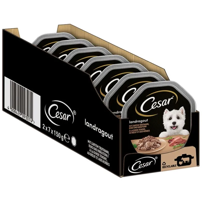 Cesar-rasiat säästöpakkaus 56 x 150 g