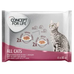 Concept for Life All Cats -kokeilupakkaus 4 x 85 g