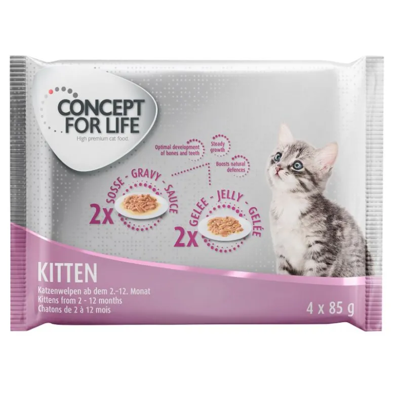 Concept for Life Kitten -kokeilupakkaus 4 x 85 g