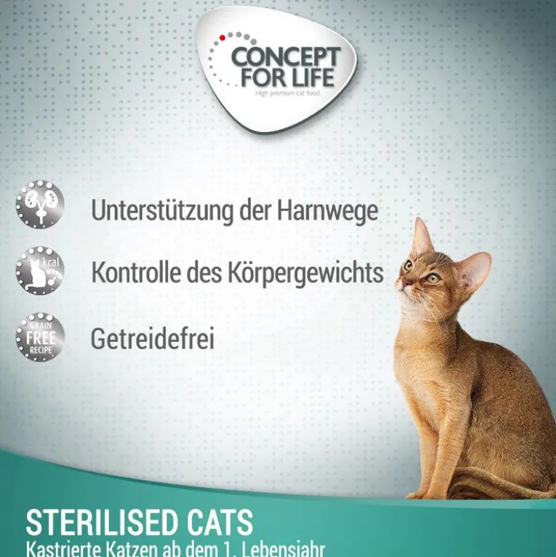 Concept for Life Sterilised Cats viljaton nauta – kastikkeessa