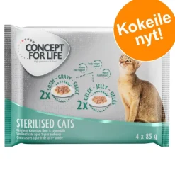 Concept for Life Sterilised -kokeilupakkaus 4 x 85 g