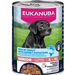 Eukanuba Dog Wet Senior taimen & bataatti