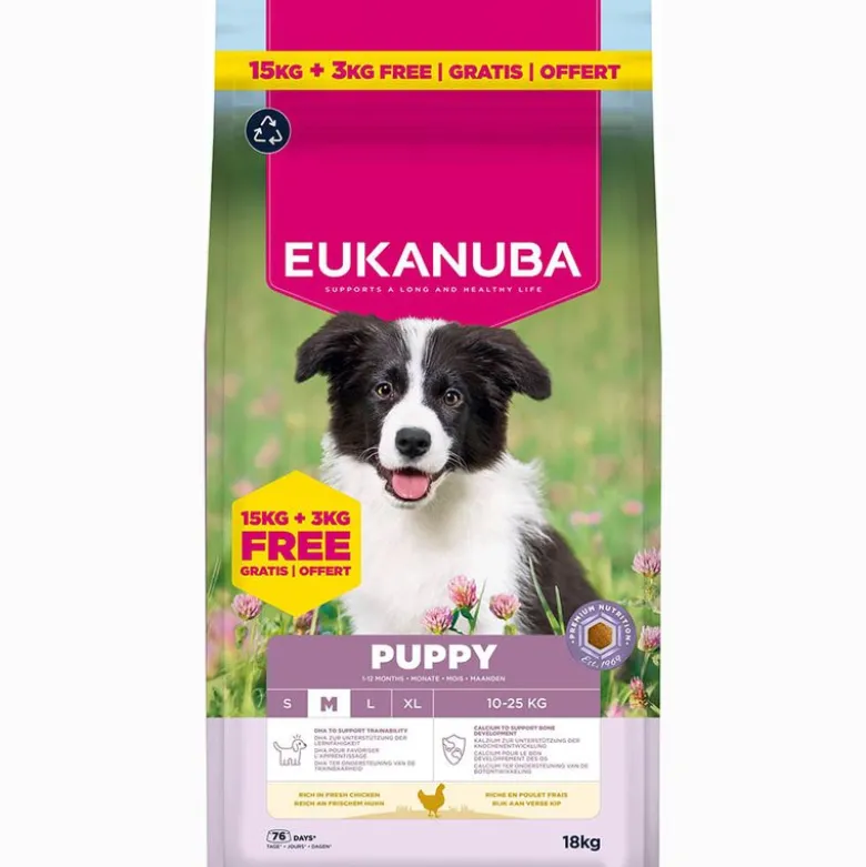 Eukanuba Premium Nutrition Puppy Medium Breed kana