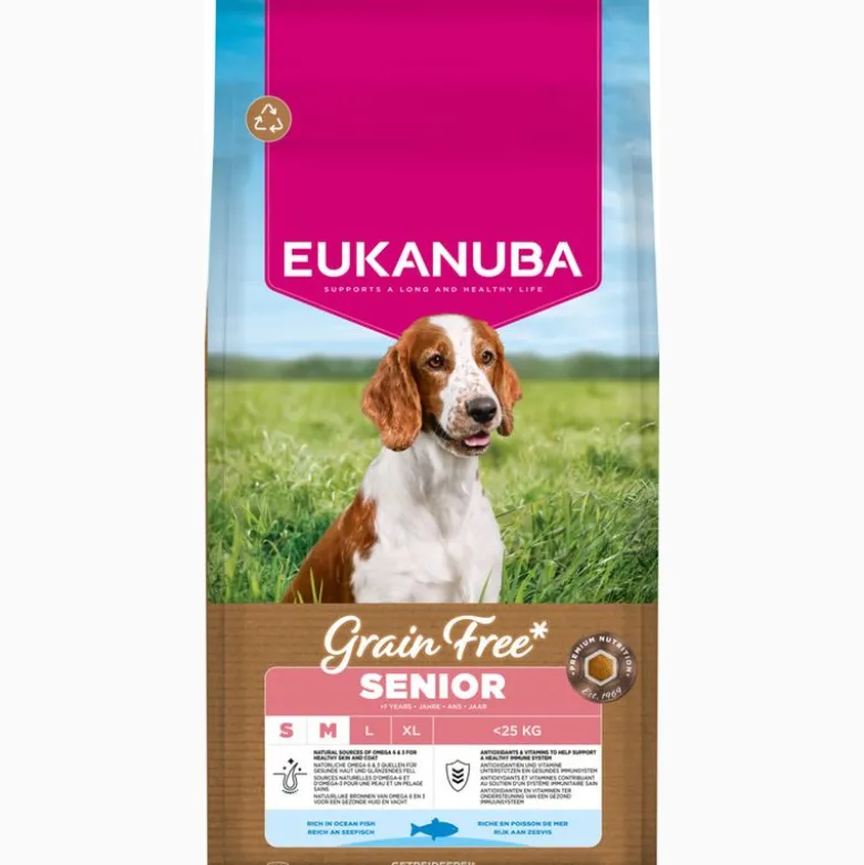 Eukanuba Senior Small & Medium Breed Grain Free merikala