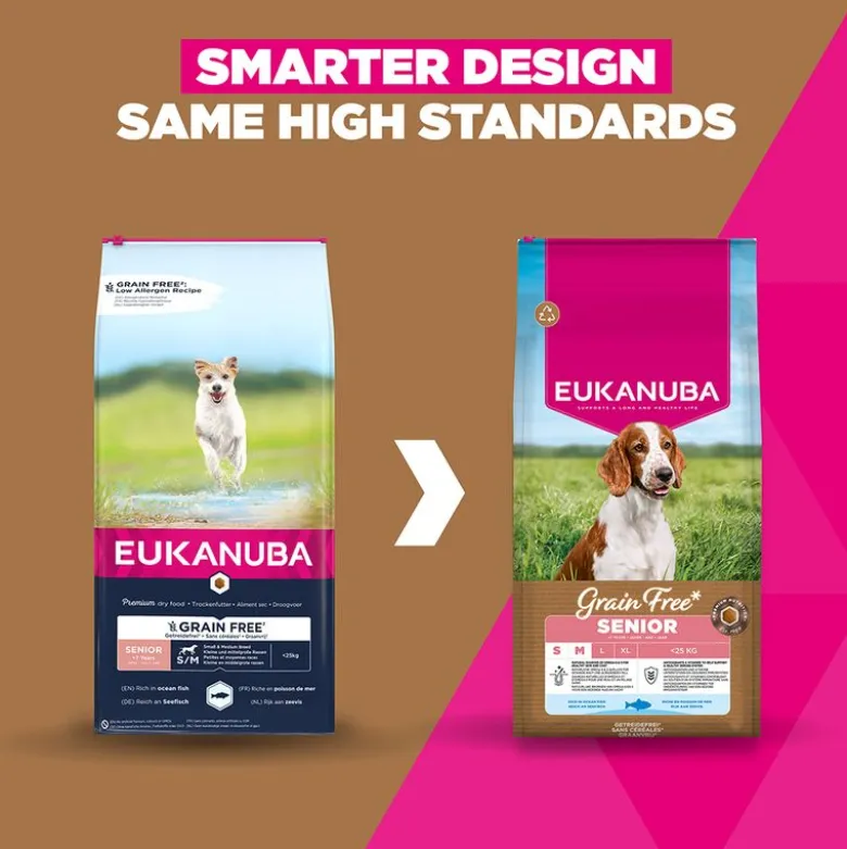 Eukanuba Senior Small & Medium Breed Grain Free merikala