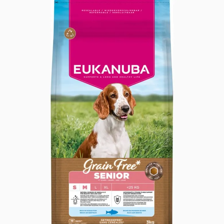Eukanuba Senior Small & Medium Breed Grain Free merikala