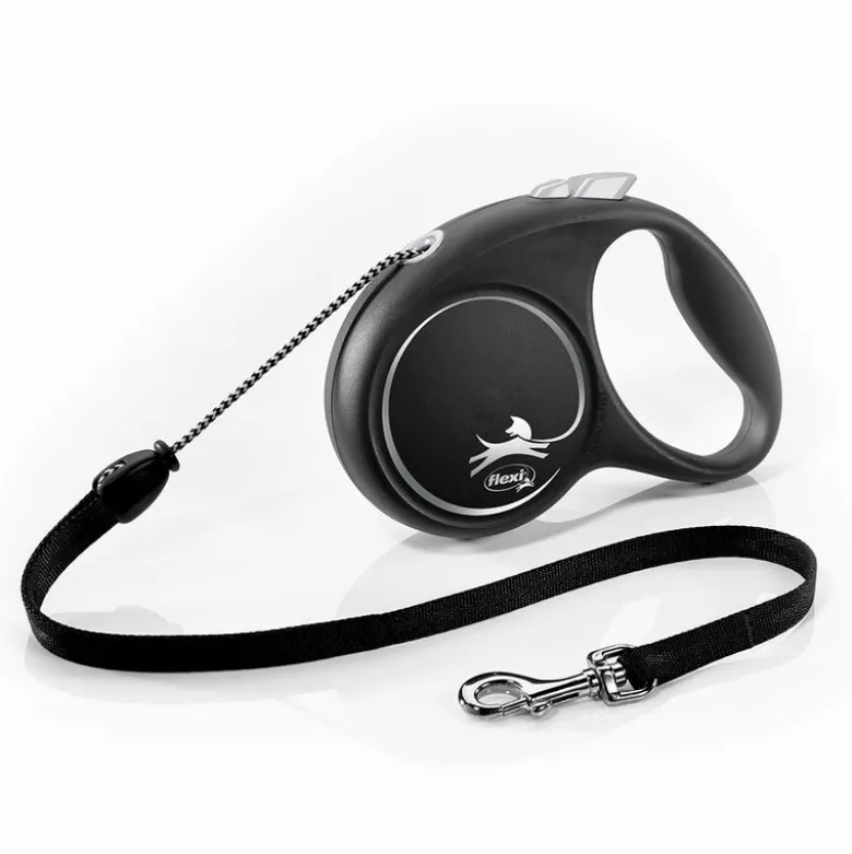 flexi Black Design -nyöritalutin musta, 5 m