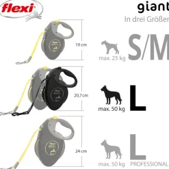 flexi Black Edition kelatalutin, 8 metriä