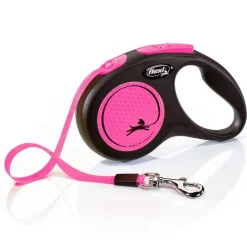 flexi New Neon -nauhatalutin pinkki, 5 m