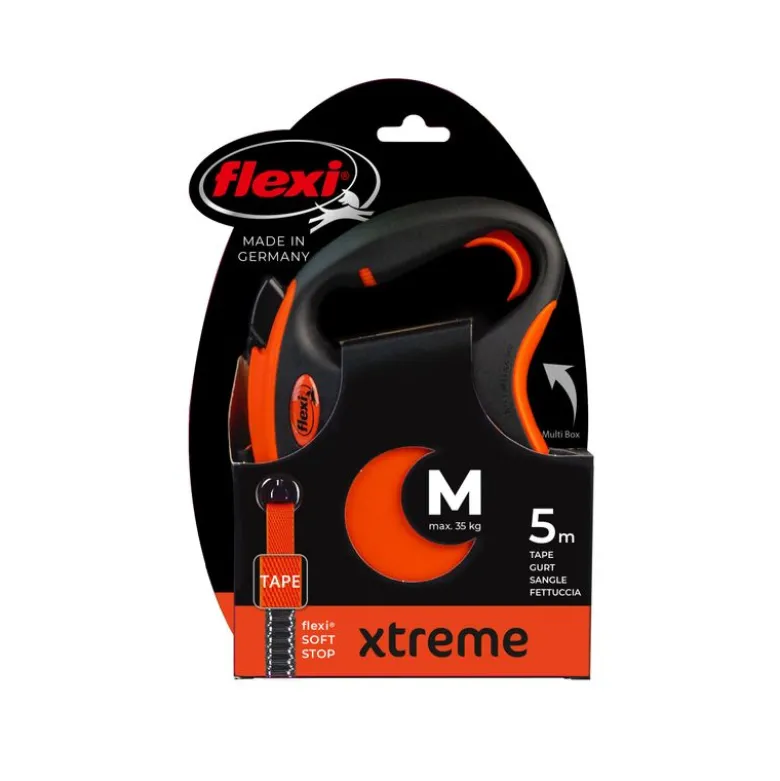 flexi Xtreme -nauhatalutin oranssi, 5 m