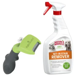 FURminator koirille + 709 ml Nature's Miracle kaupan päälle!