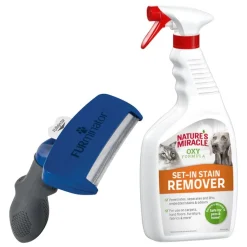 FURminator koirille + 709 ml Nature's Miracle kaupan päälle!