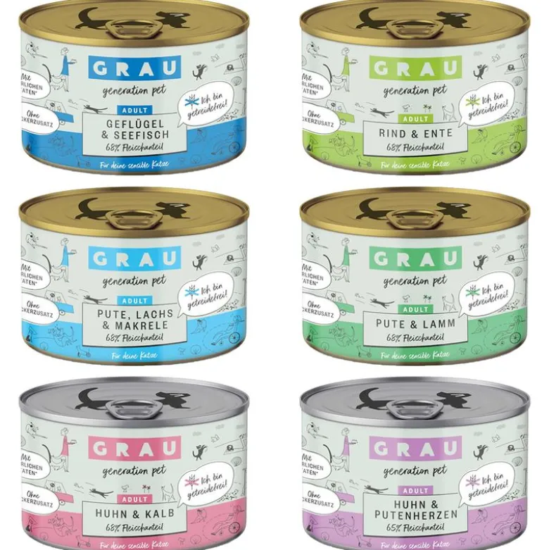 Grau Adult, viljaton 6 x 200 g